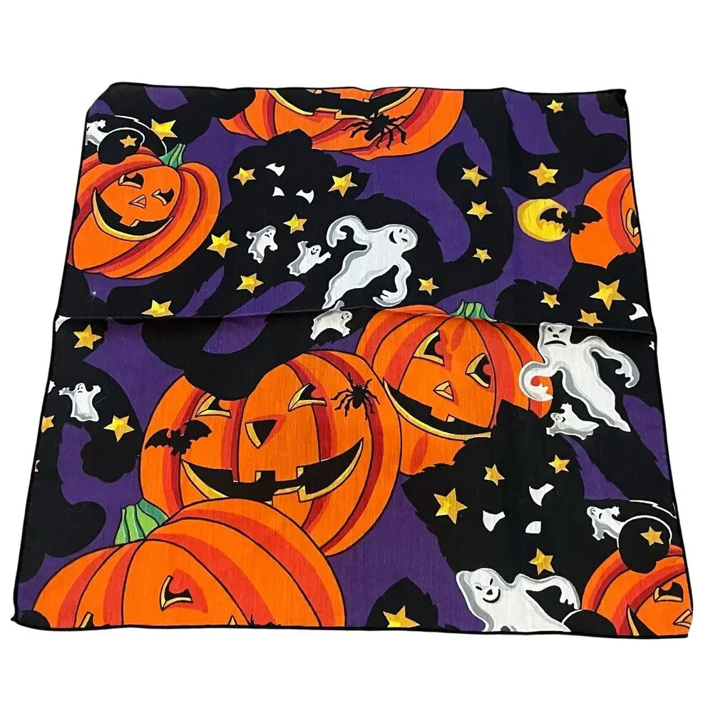 Vintage Cotton Halloween Napkins Set of 4